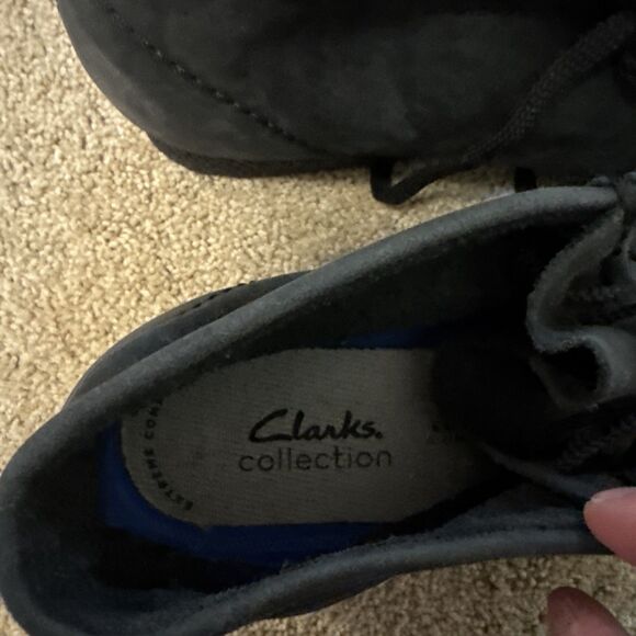 Clarks Wallabee Boot Black Suede Men’s Size 8 Crepe Sole main image 7